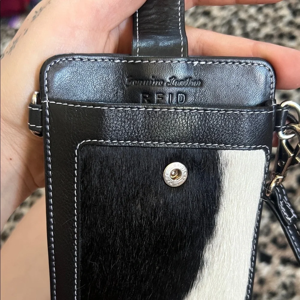 Overland Black Leather Phone Holster with Clip